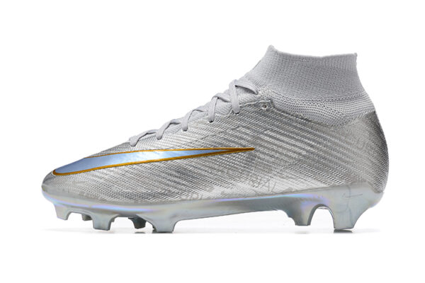 Nike Zoom Vapor 15 Elite Campo Cano Alto - Cinza