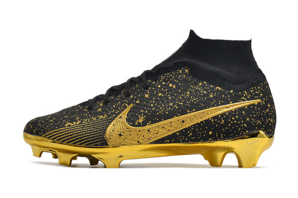 Nike Air Zoom Mercurial Superfly IX Elite Campo - Preta/Dourado