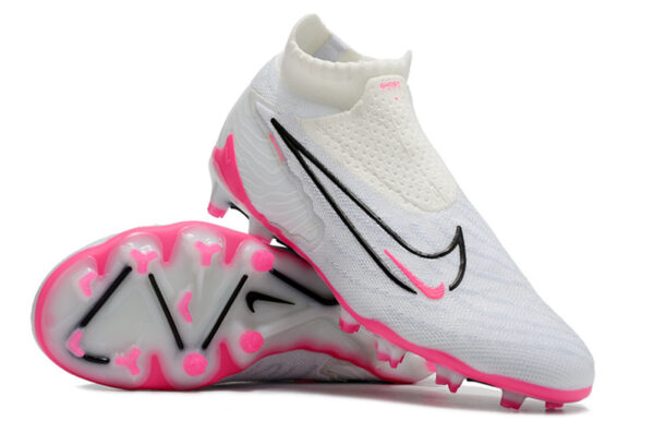 Nike Phantom GX Elite Cano Alto - Branca/Rosa - Image 3