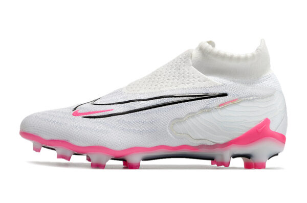 Nike Phantom GX Elite Cano Alto - Branca/Rosa