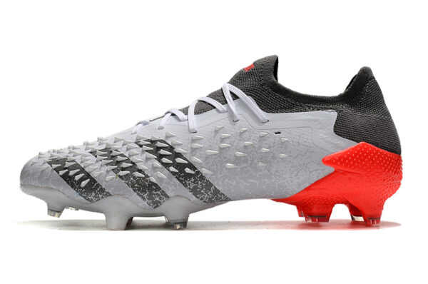 Adidas Predator Freak 1 Campo - Cinza/Vermelha