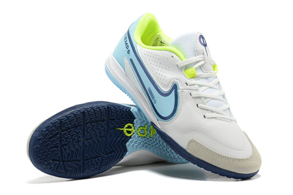 Nike Tiempo Legend 9 Futsal - Branco/Azul - Image 3