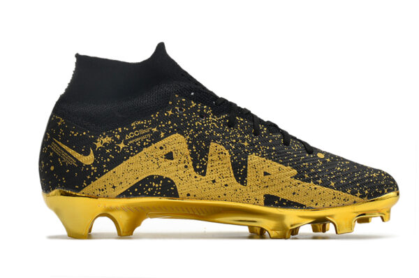 Nike Air Zoom Mercurial Superfly IX Elite Campo - Preta/Dourado - Image 2