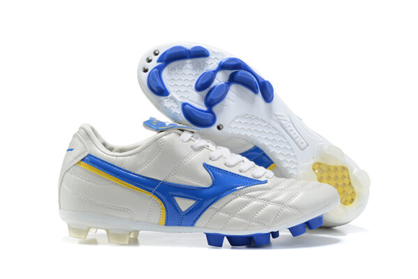 Mizuno Wave Cup Legend Campo - Branca/Azul - Image 3