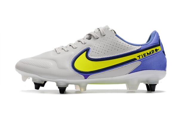 Nike Tiempo Legend 9 Elite Campo Trava Mista - Branca/Roxa