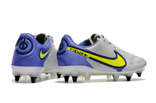 Nike Tiempo Legend 9 Elite Campo Trava Mista - Branca/Roxa - Image 3