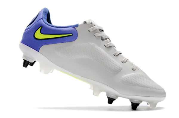 Nike Tiempo Legend 9 Elite Campo Trava Mista - Branca/Roxa - Image 2