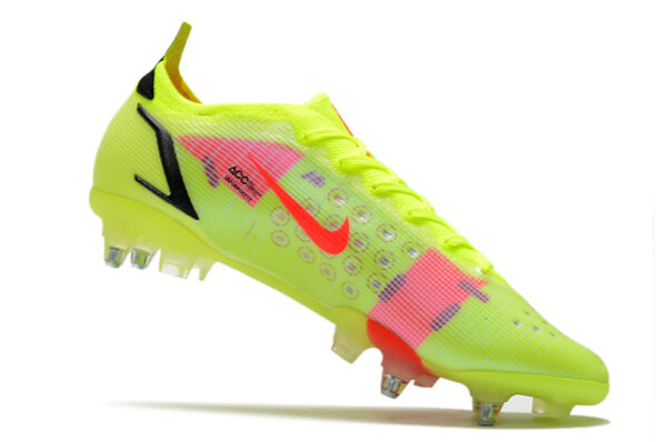 Nike Mercurial Vapor XIV Elite SG Campo Trava Mista - Verde/Vermelha - Image 2