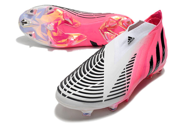 Adidas Predator Edge+ Campo - Branca/Rosa - Image 3