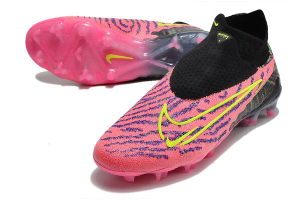 Nike Phantom GX Elite Campo Cano Alto - Preta/Rosa - Image 4