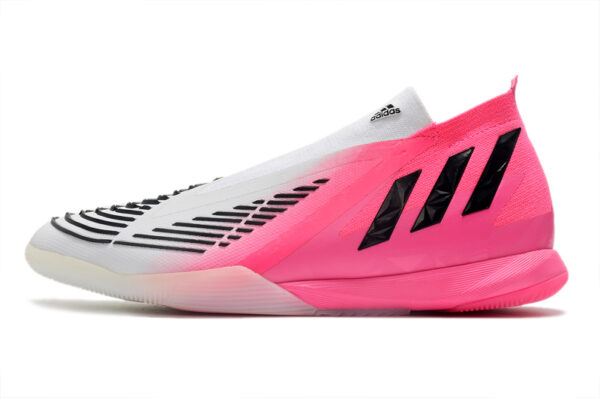 Adidas Predator Edge1 Futsal - Branca/Rosa