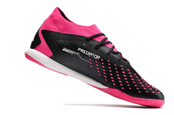 Adidas Predator Accuracy 1 IC Boots Futsal - Preta/Rosa/Branca - Image 4