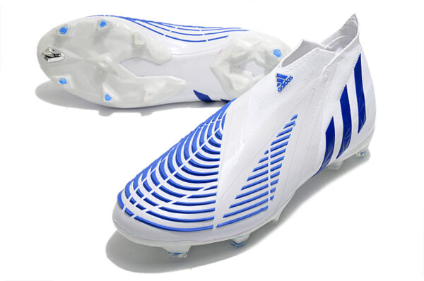 Adidas Predator Edge+ Campo - Branca/Azul - Image 3