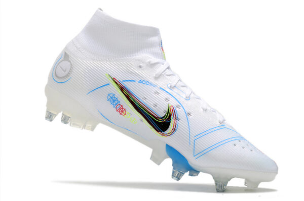 Nike Mercurial Superfly 8 Elite Campo Trava Mista - Branca - Image 4