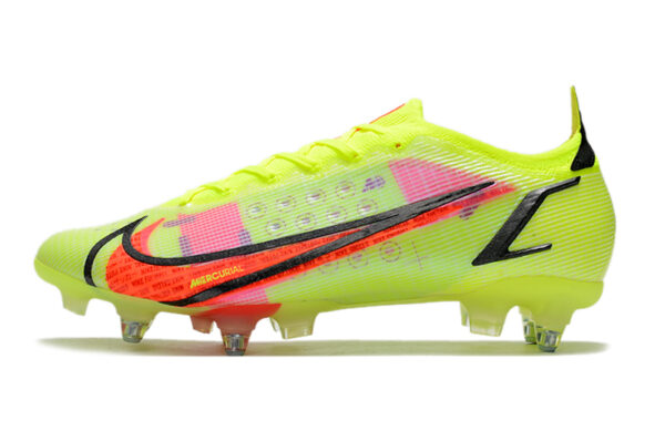 Nike Mercurial Vapor XIV Elite SG Campo Trava Mista - Verde/Vermelha