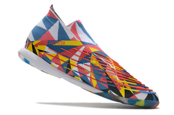 Adidas Predator Edge1 Futsal - Branca/Azul/Rosa - Image 4