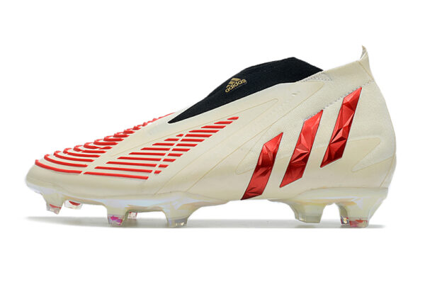 Adidas Predator Edge+ Campo - Bege/Vermelha