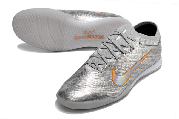 Nike Air Zoom Mercurial Vapor XV Elite Futsal - Prata - Image 3