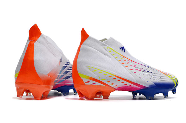 Adidas Predator FIFA World Cup Qatar 2022 Edge+ Campo - Branca/Azul/Laranja - Image 2