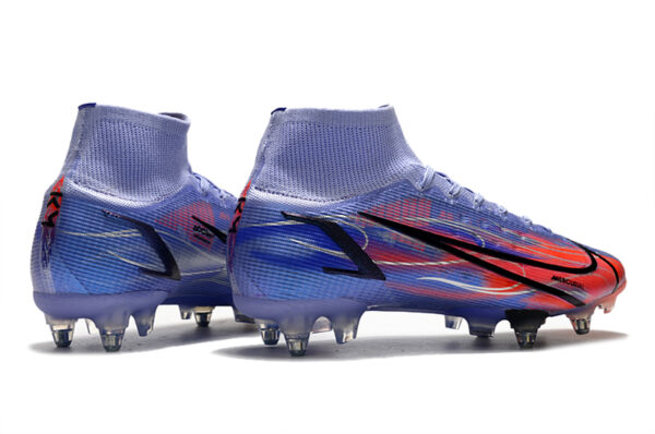 Nike Mercurial Superfly VIII Elite SG Campo Trava Mista - Roxa/Vermelha - Image 2