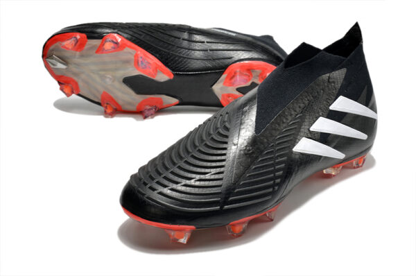 Adidas Predator FIFA World Cup Qatar 2022 Edge+ Campo - Preta/Branca/Vermelha - Image 3