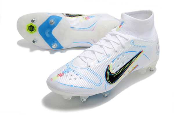 Nike Mercurial Superfly 8 Elite Campo Trava Mista - Branca - Image 3