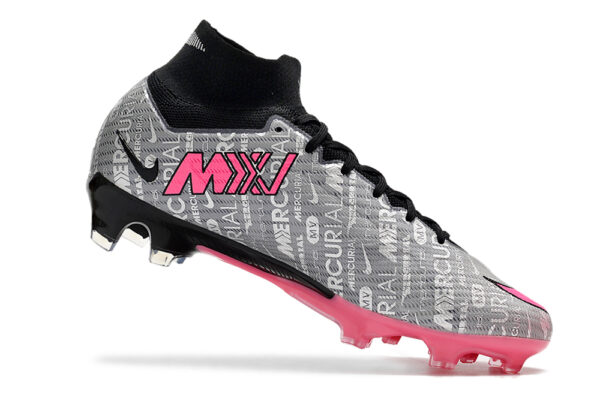 Nike Air Zoom Mercurial Superfly IX Elite Campo - Preta/Cinza/Rosa - Image 4