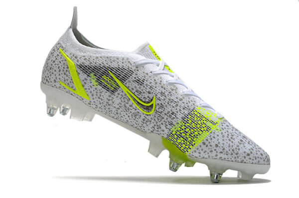 Nike Mercurial Vapor XIV Elite SG Campo Trava Mista - Branca/Verde - Image 4