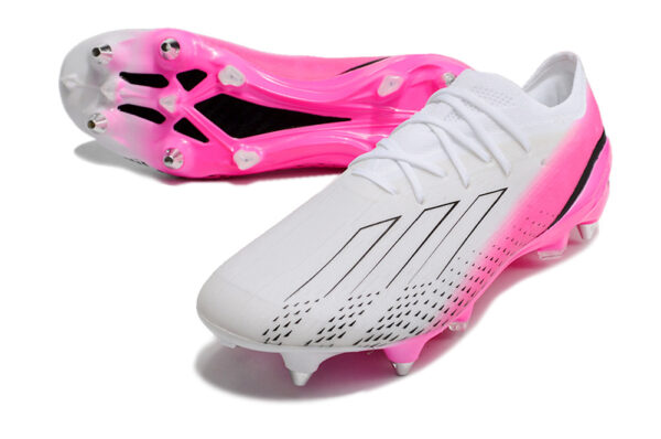 Adidas X SPEEDPORTAL 1 Campo Trava Mista - Branca/Rosa - Image 3