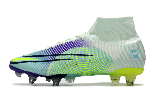 Nike Mercurial Superfly 8 Elite Campo Trava Mista - Verde/Roxa