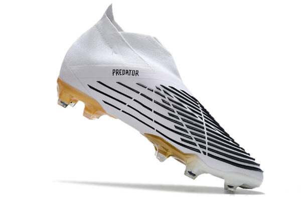 Adidas Predator Edge+ Campo - Branca/Preta/Dourada - Image 4