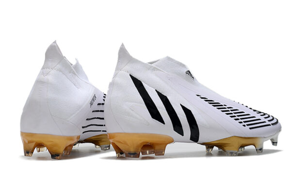 Adidas Predator Edge+ Campo - Branca/Preta/Dourada - Image 3