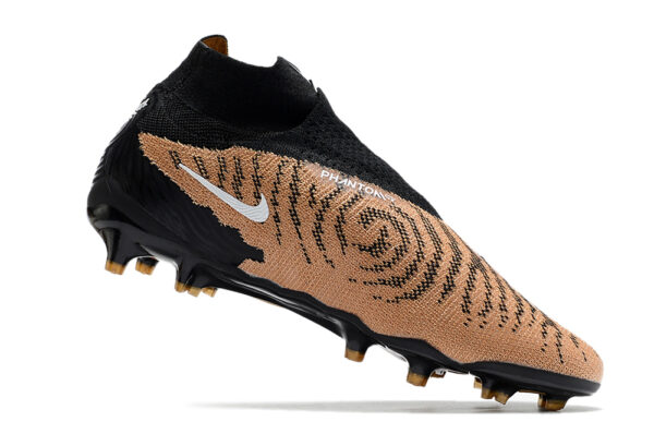 Nike Phantom GX Elite Campo Cano Alto - Preta/Dourada - Image 4