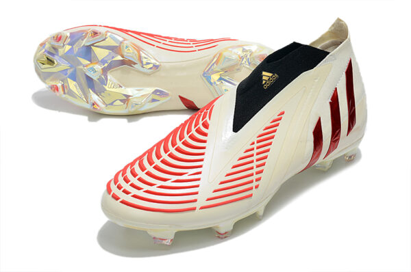 Adidas Predator Edge+ Campo - Bege/Vermelha - Image 3