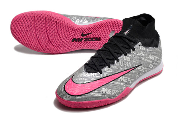 Nike Air Zoom Mercurial Superfly IX Elite Futsal - Cinza/Rosa - Image 3