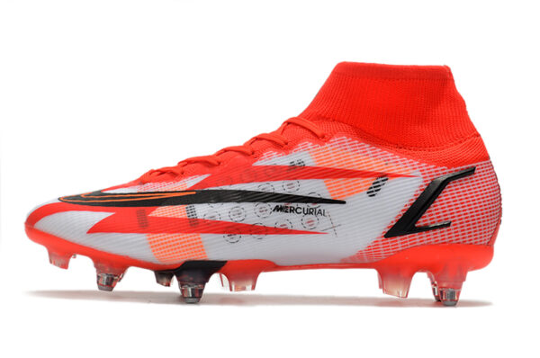 Nike Mercurial Superfly VIII Elite SG Campo Trava Mista - Vermelha