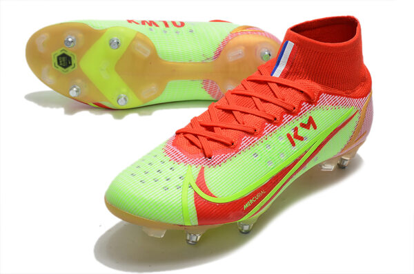 Nike Mercurial Superfly VIII Elite SG Campo Trava Mista - Vermelha/Verde - Image 2