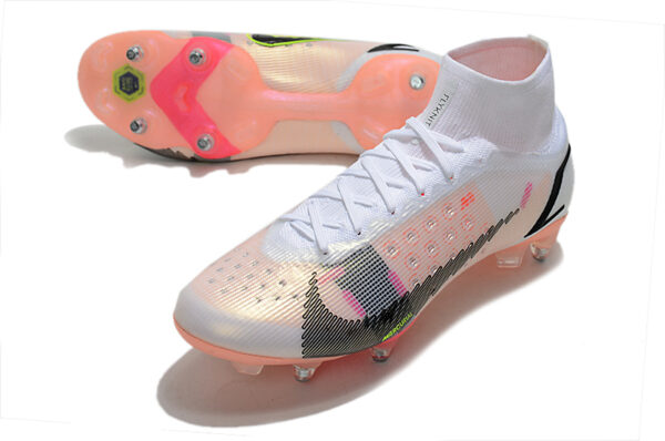 Nike Mercurial Superfly VIII Elite SG Campo Trava Mista - Branca/Rosa - Image 2