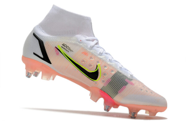 Nike Mercurial Superfly VIII Elite SG Campo Trava Mista - Branca/Rosa - Image 3