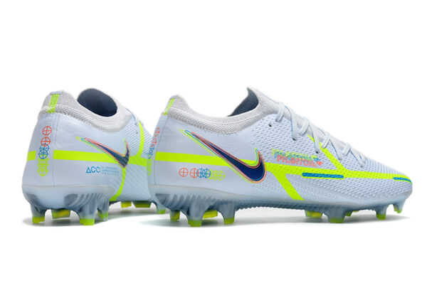 Nike Phantom GT2 Elite Campo - Branca/Verde/Azul - Image 2