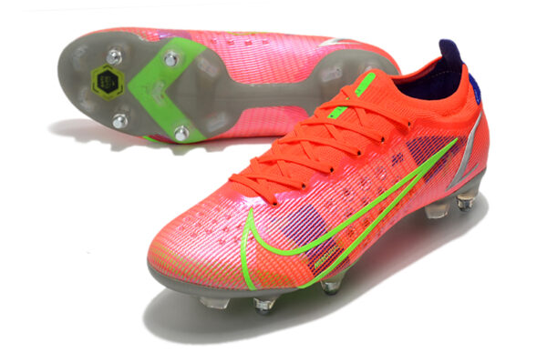 Nike Mercurial Vapor XIV Elite SG Campo Trava Mista - Laranja/Rosa - Image 3