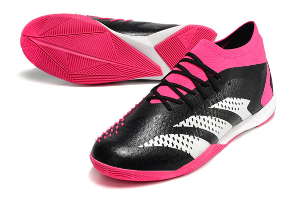 Adidas Predator Accuracy 1 IC Boots Futsal - Preta/Rosa/Branca - Image 3