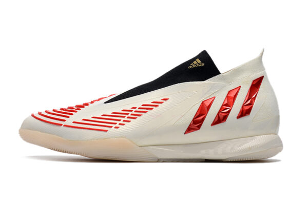 Adidas Predator Edge1 Futsal - Off White/Vermelha