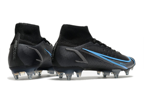 Nike Mercurial Superfly VIII Elite SG Campo Trava Mista - Preta/Azul - Image 2