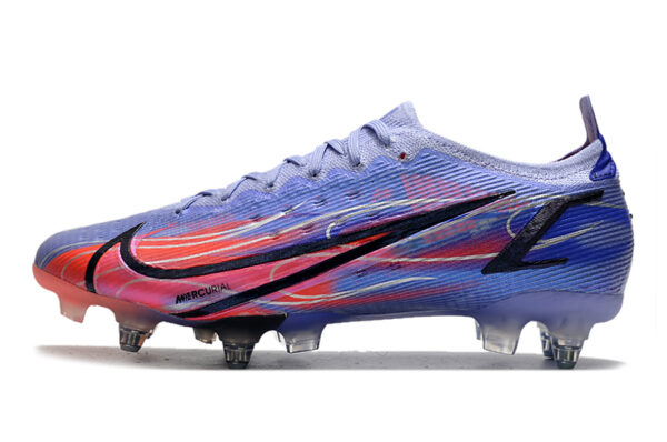 Nike Mercurial Vapor XIV Elite SG Campo Trava Mista - Roxa/Vermelho