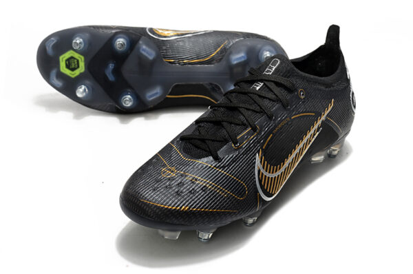 Nike Mercurial Vapor XIV Elite Campo Trava Mista - Preta - Image 3