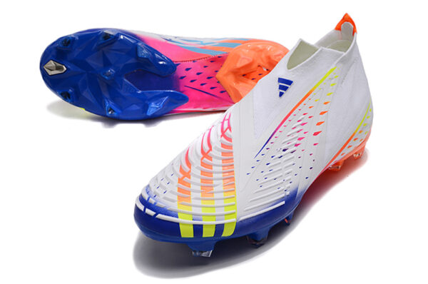 Adidas Predator FIFA World Cup Qatar 2022 Edge+ Campo - Branca/Azul/Laranja - Image 3