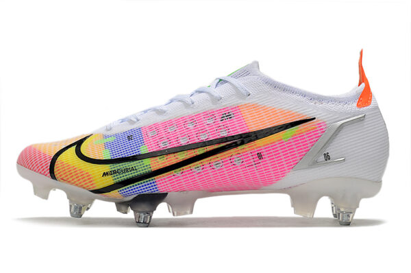 Nike Mercurial Vapor XIV Elite SG Campo Trava Mista - Branca/Rosa