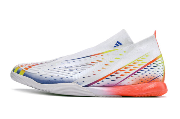 Adidas Predator Edge1 Futsal - Branca/Azul/Laranja