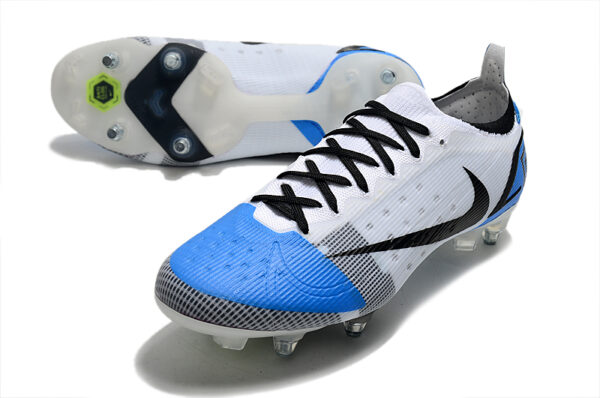 Nike Mercurial Vapor XIV Elite SG Campo Trava Mista - Branca/Azul - Image 4